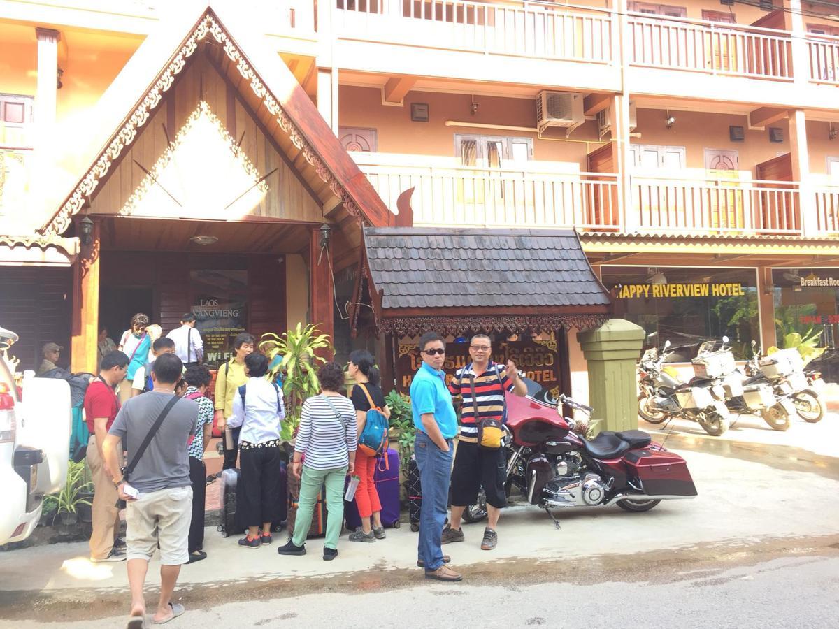 Happy River View Hotel Vang Vieng Exterior foto