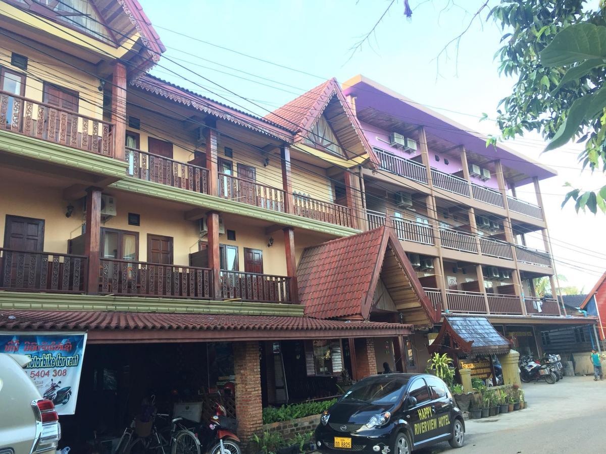 Happy River View Hotel Vang Vieng Exterior foto